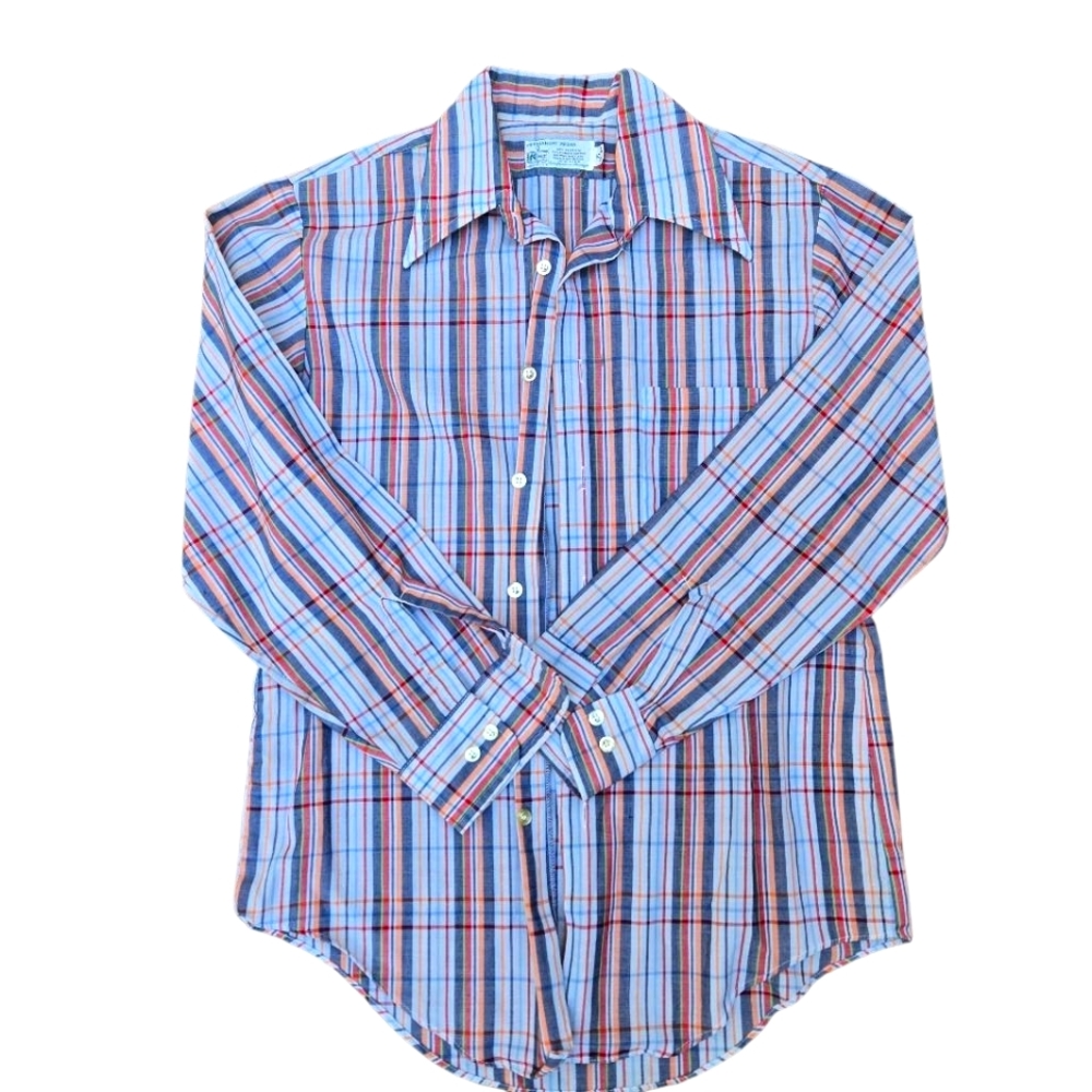 Vintage Kmart Button-down Plaid Shirt